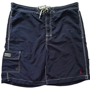 Polo by Ralph Lauren Dark Blue Swim Shorts, Size M